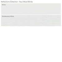 Colecție De Reflecții Personalizate, Jaluzele Din Lemn Fau Fără Fir De 2, Alb, 3 4 Lățime 48 Lungime