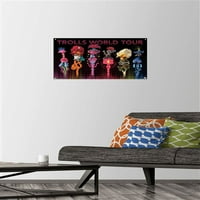 DreamWorks Trolls-Poster de perete de grup cu știfturi, 14.725 22.375