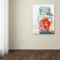 Marcă comercială Fine Art Ball Jar ideal Peppers Canvas Art de Jennifer Redstreake