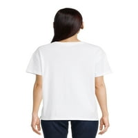 Tricou pentru femei Time și Tru cu buzunar țesut la piept, dimensiuni XS-3XL