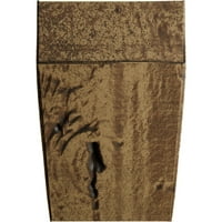 Ekena Millwork 8 H 10 D 48 W Knotty Pin Fau lemn semineu Mantel Kit cu Ashford Corbels, stejar natural de aur
