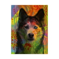 Marcă comercială Artă Plastică 'Ochiul lui Husky' artă pe pânză de Dean Russo