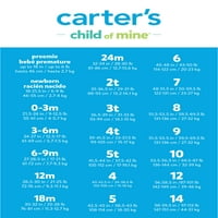 Carter ' s Child Of Mine Toddler Girls Top Cu mânecă lungă și jambiere, set de ținute