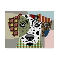 Marcă comercială Fine Art 'câine Dalmatian' Canvas Art de Lanre Adefioye