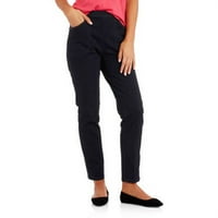 Pantaloni din Denim Pull-on pentru femei, cu talie confortabilă, disponibili în mod obișnuit și Minion