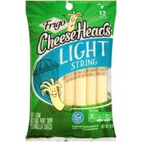 Frigo Cheese Heads Light String Mozzarella Cheese, oz, Count
