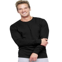 Hanes Beefy-T tricou cu mânecă lungă pentru adulți înalt, 3xlt, Alb
