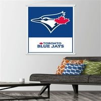 Toronto Blue Jays-Poster de perete cu Logo cu cadru Magnetic, 22.375 34