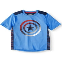 Tricou De Performanță Marvel Captain America Cu Mânecă Scurtă
