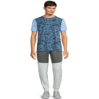 Tricou activ pentru bărbați și bărbați mari, cu mâneci scurte, Dimensiuni S-3XL