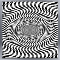 Poster De Perete Cu Iluzie Optică Cu Bandă Zebră, 14.725 22.375 Încadrat