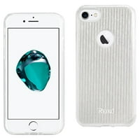 Iphone 7 8 Se Shine Glitter Shimmer Stripe Husă hibridă din argint pentru utilizare cu Apple Iphone 7 8 SE 3-pack