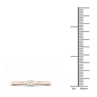 Imperial 1 10CT TDW diamant 10k a crescut de aur Solitaire promisiune inel