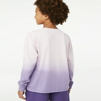 Tricou Dip Dye Cu Mânecă Lungă Pentru Băieți, Dimensiuni 4-18
