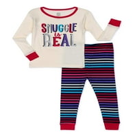 Wonder Nation Toddler Fete Snuggle Bumbac Somn Set, Bucată