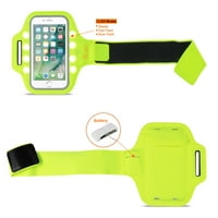 Rularea banderolă sport pentru Iphone Plus 6s Plus sau dispozitiv cu Led-uri în verde