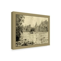 Marcă comercială Fine Art 'On The River IV' Canvas Art de Ernest Briggs