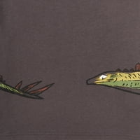 Tricou Grafic Dinozaur Cu Mânecă Lungă Pentru Băieți 2 Pachete, Dimensiuni 4-7