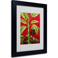 Marcă comercială Fine Art Tropical Palm II Canvas Art de Victor Giton, cadru negru