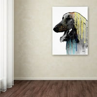 Marlene Watson Câine Afgan Canvas Art
