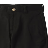 Wonder Nation Boys School Uniform Super Soft Pantaloni Scurți Din Față, Dimensiuni 4-22, Slim Și Husky