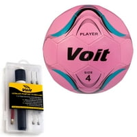 Voit Dimensiune jucător minge de fotbal cu Ultimate umflarea Kit-Neon roz