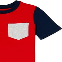 Tricou cu mânecă scurtă pentru băieți Kids by Garanimals, Pachet 3, mărimi 4-10