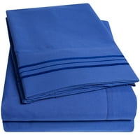 Set De Cearșafuri Pentru Dormitor Cu Buzunar Adânc - Albastru Regal