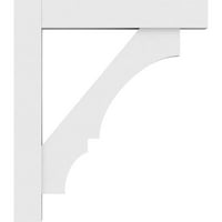 Ekena Millwork 3W 24 D 24 H Standard Balboa Suport Din PVC De Calitate Arhitecturală Cu Capete De Bloc