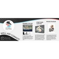 Stupell Industries Pinguin & Pui Baie Cada Animale & Insecte Pictura Unframed Arta Imprimare Perete Arta
