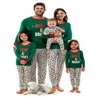 Derek inima vesel și luminos potrivire familie Crăciun Pijamale, 2 piese