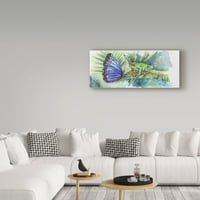 Marcă comercială Fine Art 'Best Friends Frog Butterfly' Canvas Art de Charlsie Kelly