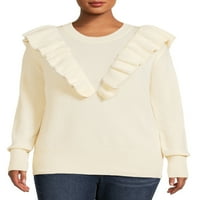 Dreamers de Debut femeii Plus dimensiunea Zburli Trim pulover pulover