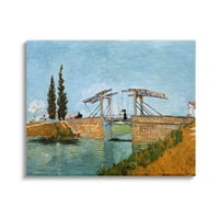 Stupell Industries Brug bij Langlois Vincent van Gogh pictură clasică pod pictură Galerie pictură învelită pânză imprimare artă