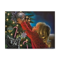 Marcă comercială Fine Art 'Christmas Joy' Canvas Art de Tricia Reilly-Matthews