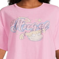 Rugrats Juniori Angelica Supradimensionate Prietenul Grafic T-Shirt